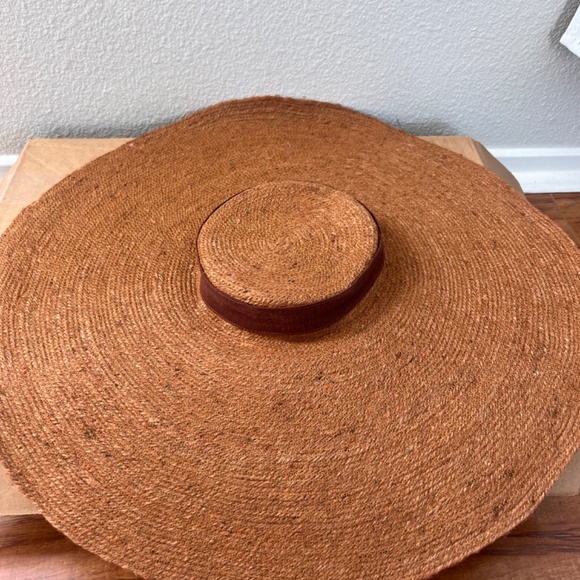 Natural Jute Wide Brim Hat